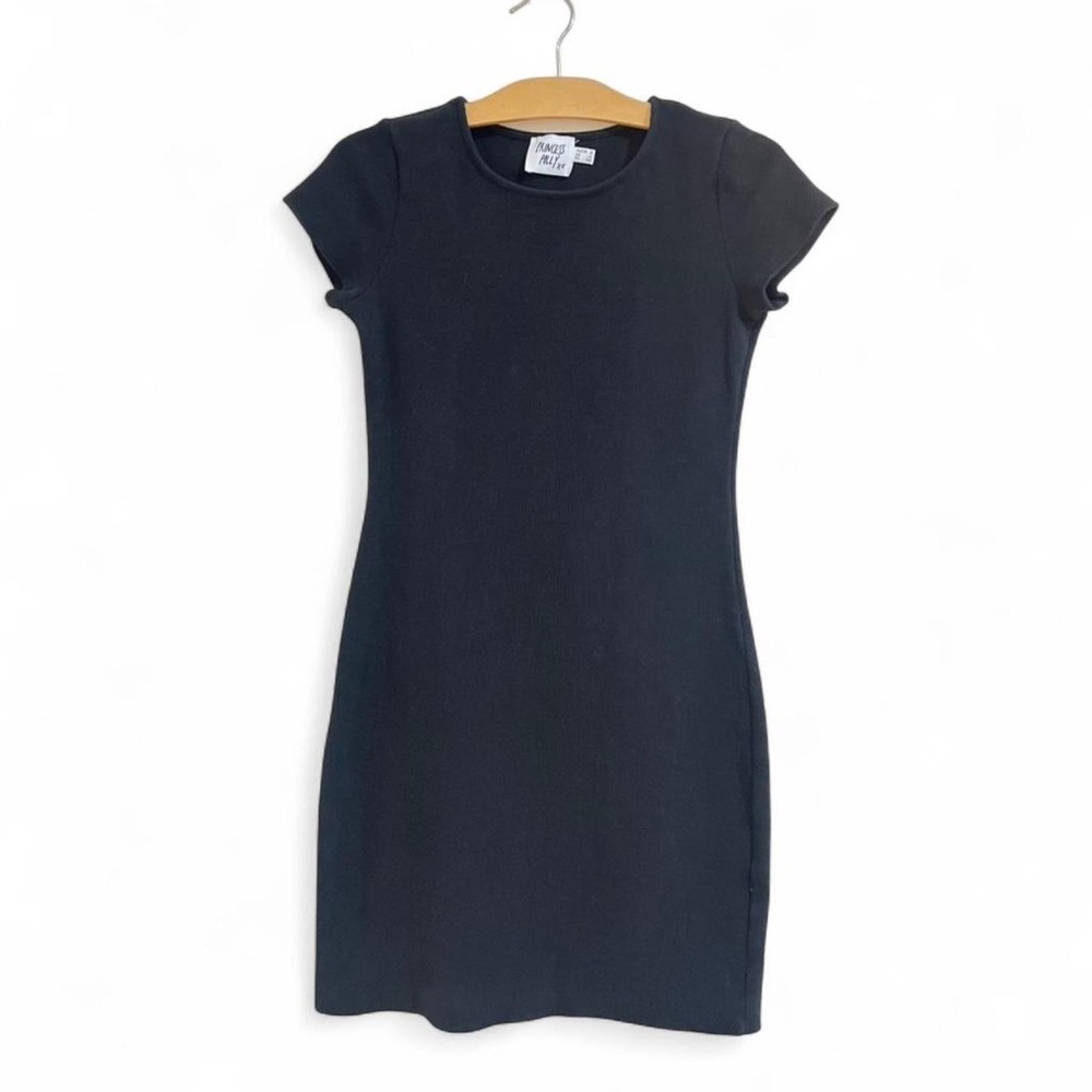 Princess Polly Black Knit Bodycon Dress -Size 4